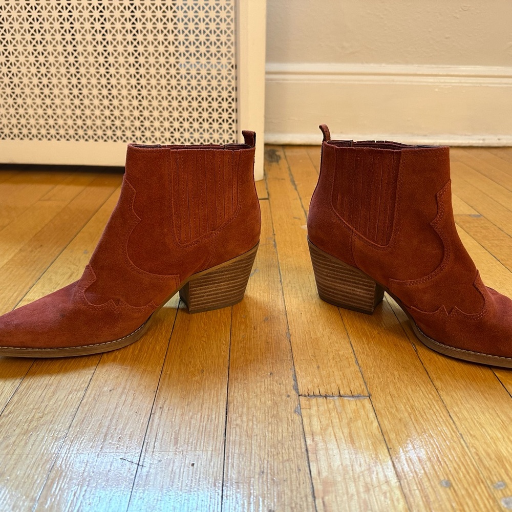 Sam Edelman Paprika Suede Ankle Boots - Picture 3 of 7